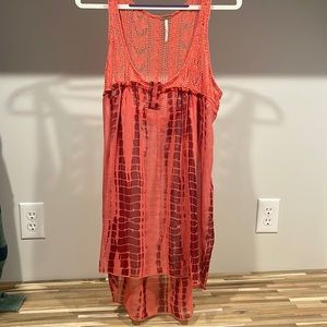 Free People Susquehanna Tie Dye Crochet Tank